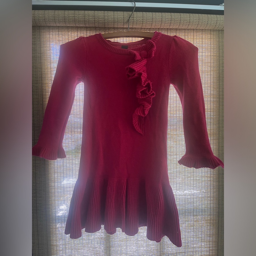 Girls gap red knit sweater dress! 4T